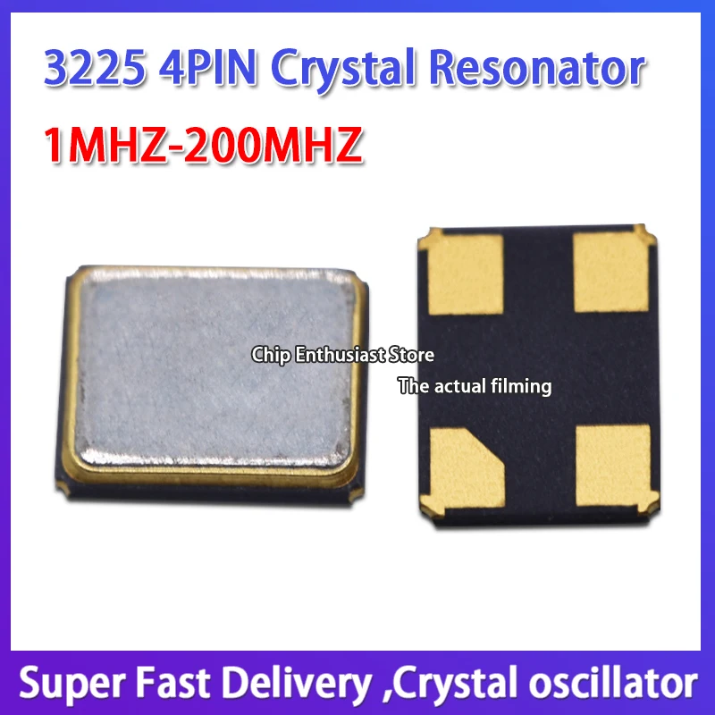 

10PCS 3225 20M 20MHZ 7M20000098 20.000M SMD passive crystal oscillator crystal resonator metal surface 3.2x2.5mm 4P