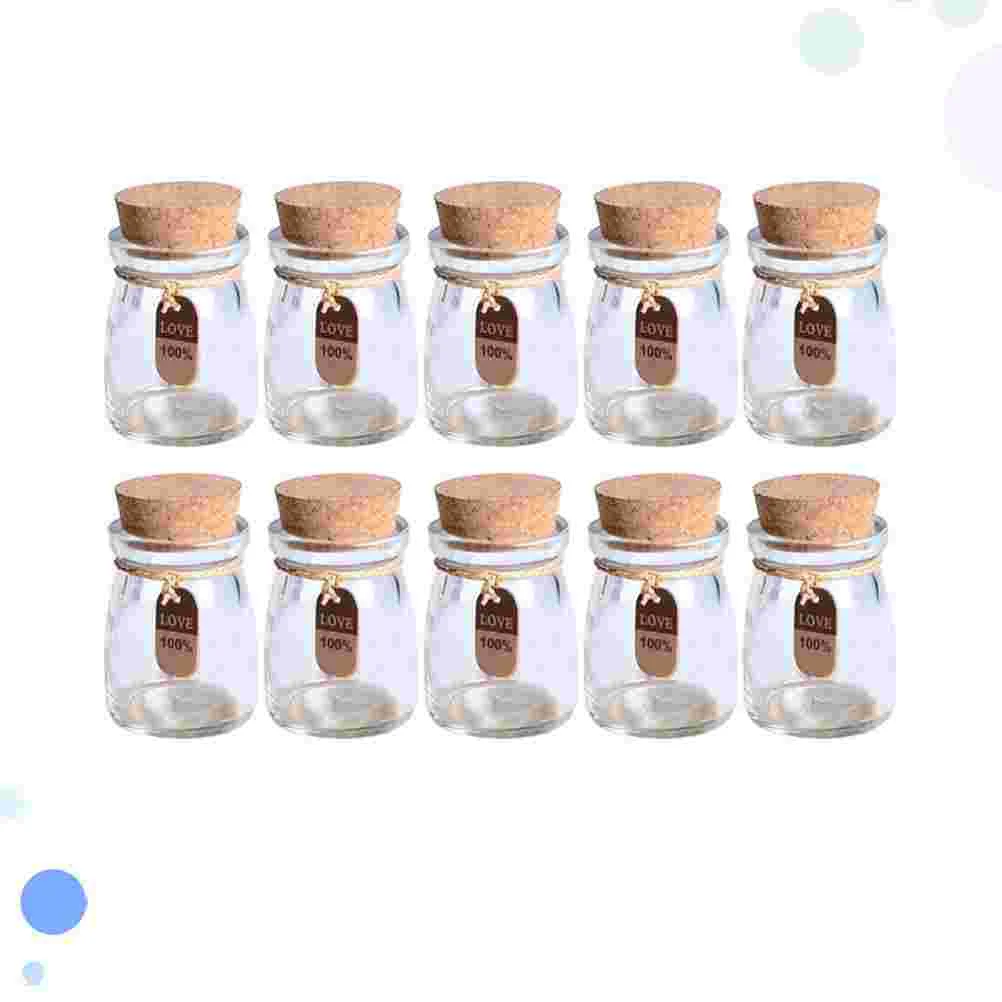 

10 Pcs Honey Pot Bottles DIY Wishing Vitroleros Para Mini Containers