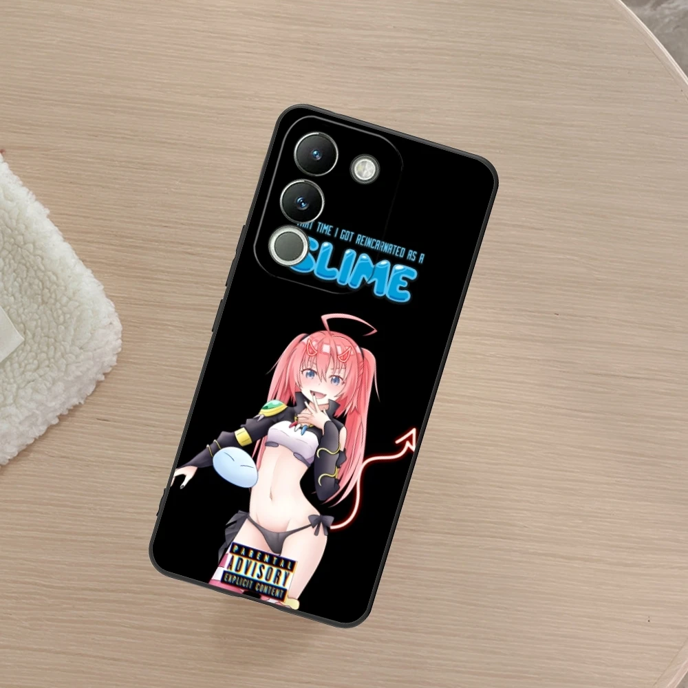 Чехол для телефона Slime Milim Nava черный мягкий чехол VIVO Y95 Y93 Y31 Y20 V19 V17 V15 Pro X60 NEX