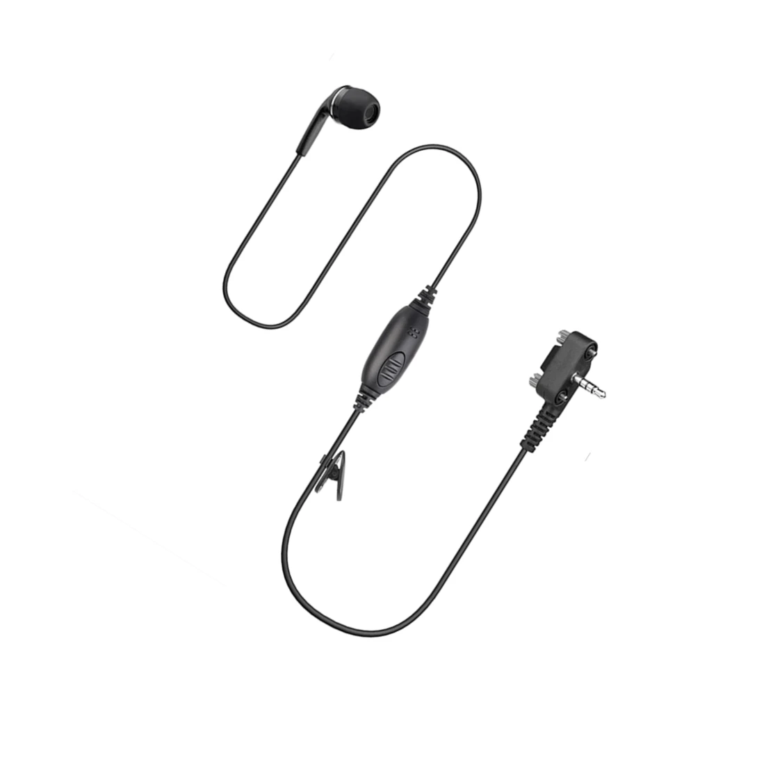 1-Wire Earbud Rubber Earpiece and Mic Headset, Compatible with Motorola Vertex Standard VX-261 EVX-261 EVX-531 EVX-534 VX-231 an