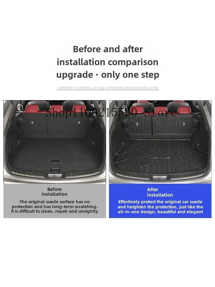 Для Lexus NX260 350h/400h 22-24 Автомобильный передний и задний коврик для багажника
