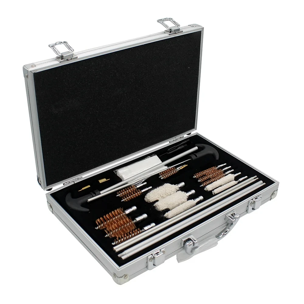 Фото Fwoyonze Shotguns Gun Barrel Case, набор щеток для чистки, набор инструментов для чистки винтовки для страйкбольных Hanguns, охотничьи аксессуары №3