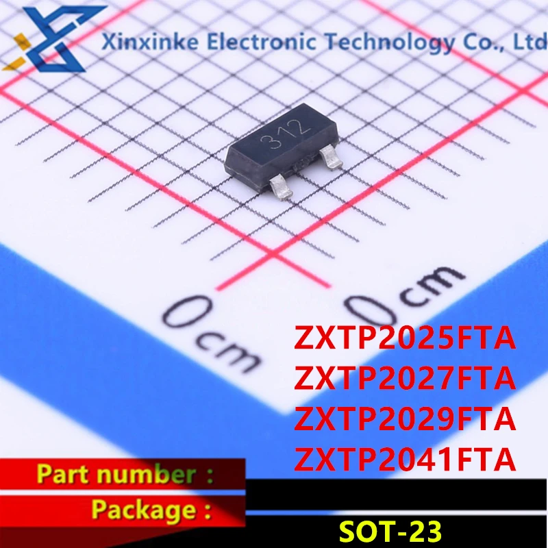 

10PCS ZXTP2025FTA 312 ZXTP2027FTA 951 ZXTP2029FTA 953 ZXTP2041FTA P41 SOT-23 PNP SMD Triode 40V 1A