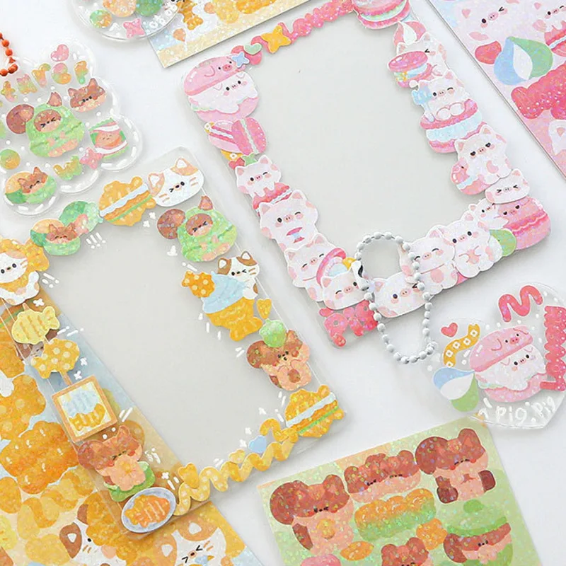 2sheet Animal Friends Series Stickers Diy Decoration Scrapbooking Paper Creative Stationary School Supplies Stickers New images - 6