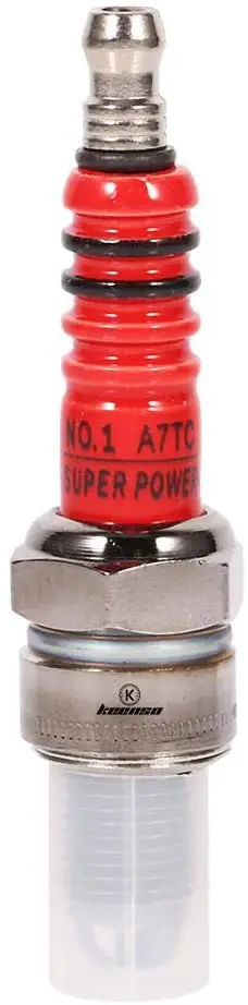 

3 Electrode Spark Plug for GY6, High Performance Spark Plug for Scooter ATV Quads GY6 50cc 110cc 125cc 150cc
