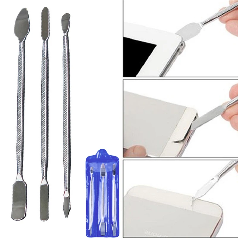 

1/3PCS Universal Crowbar Mobile Phone Repair Opening Tool Metal Disassemble Crowbar Metal Steel Pry Phone Hand Tool Set