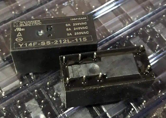 Новая модель Φ (115F-2C-5V/12V/24V-8A) Relay 8pins |