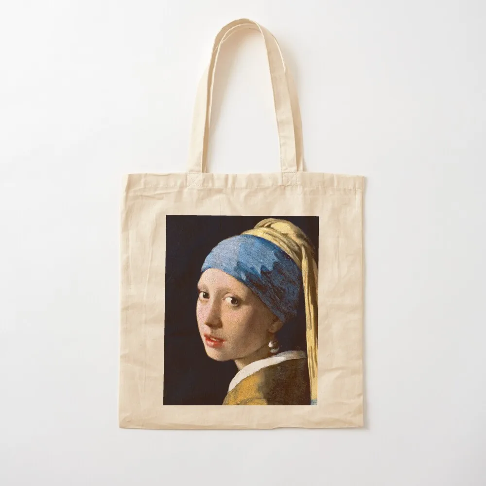 Девушка с жемчужными серьгами Vermeer Tote Bag Женские сумки сумка-тоут экраном
