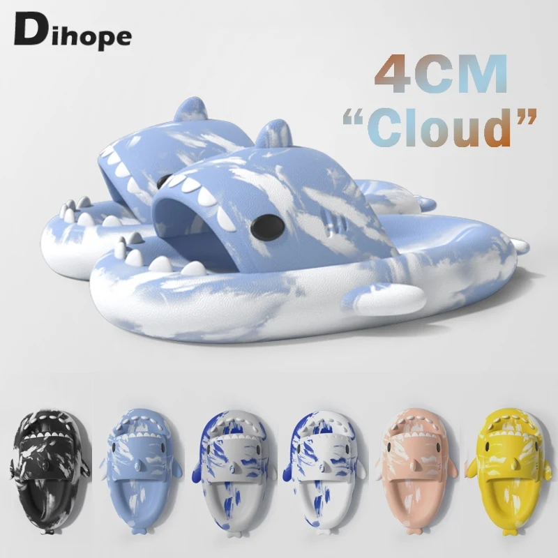 Cute Cartoon Shark Slides Beach Sandals 