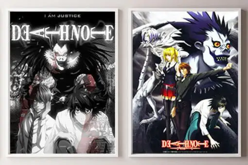 

Постер на холсте с винтажным принтом из японского аниме «Death Note»