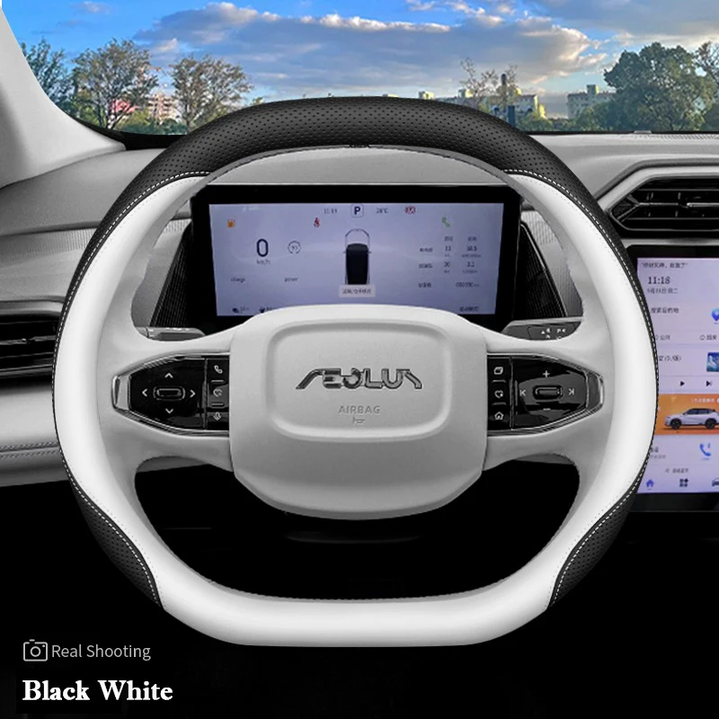 

Для Dongfeng Box Nammi 01 06 Aeolus Haohan Mage L7 2024 2025 автомобильный чехол на руль кожаный нескользящий автомобильные аксессуары для интерьера