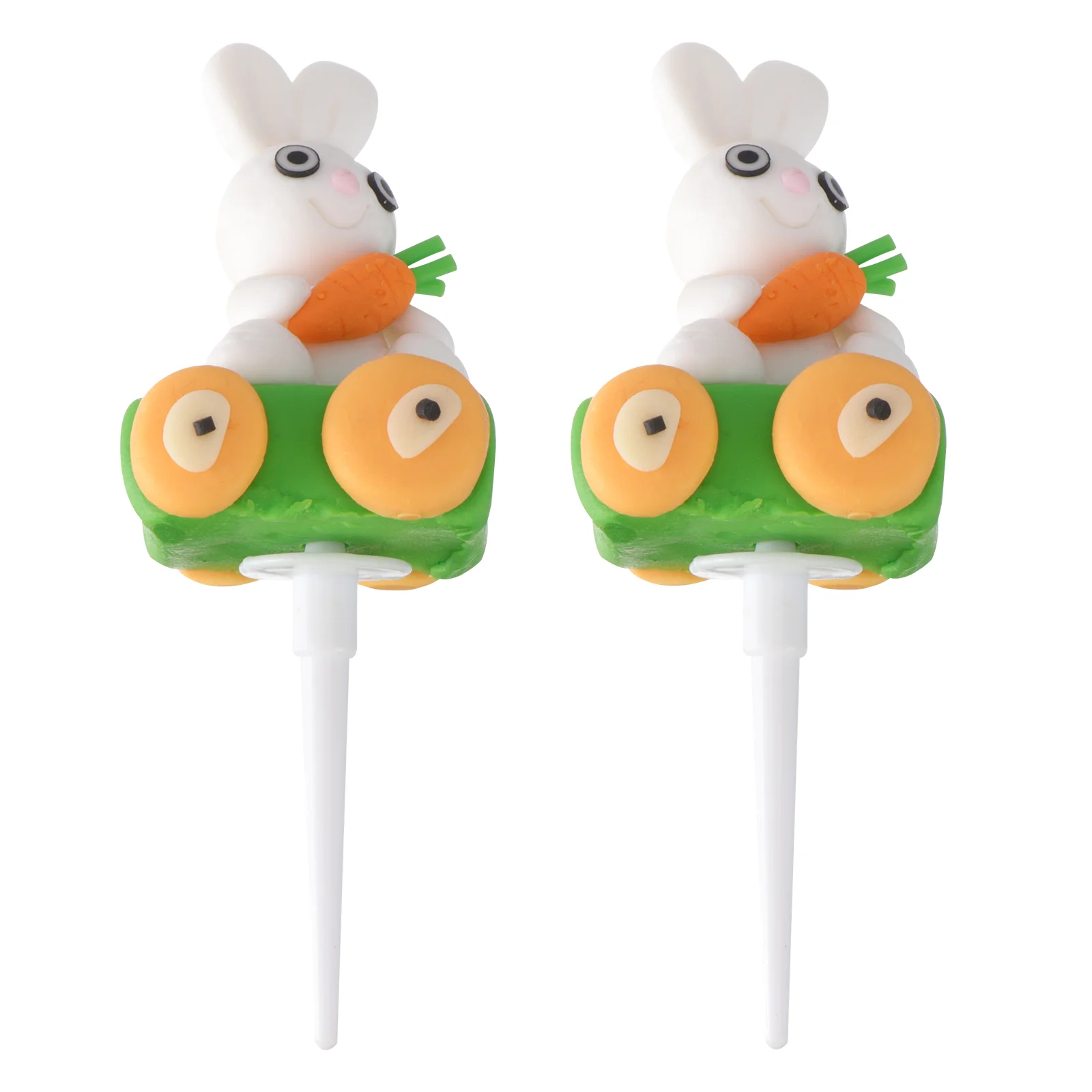 

2pcs Bunny Cake Decorative Birthday Cake Decoration (Assorted Color)