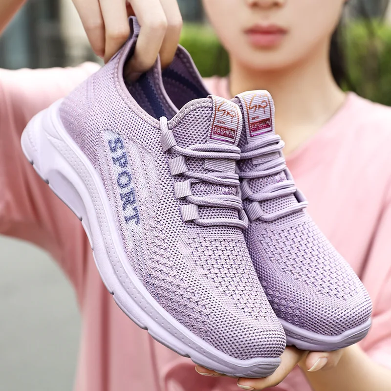 Women Casual Tenis Sportd Shoes Fashion Breathable Walking Mesh Flat Running Sneakers Women Nice Gym Vulcanized Female Footwear