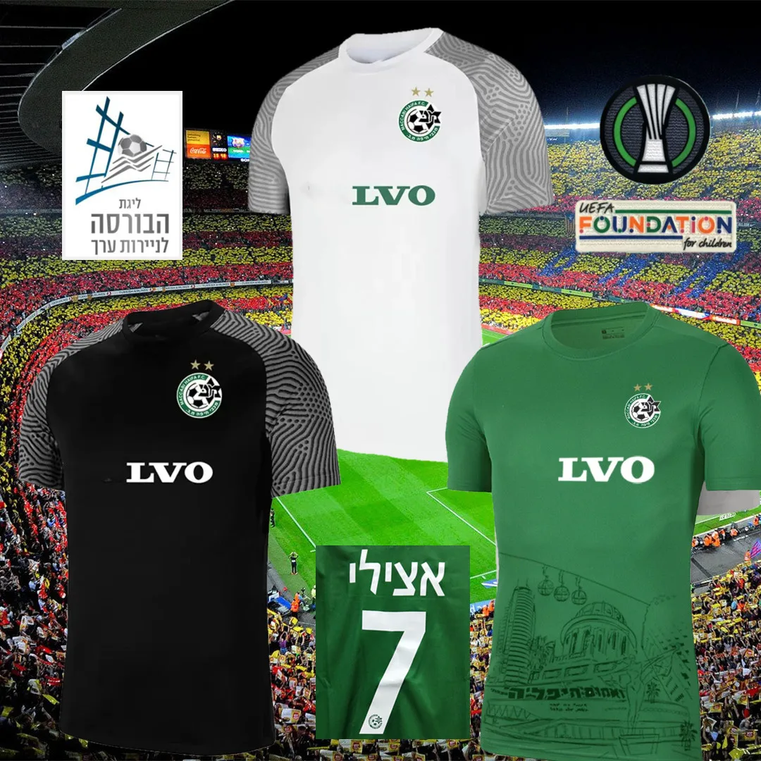 

2021 2022 Maccabi Haifa soccer jerseys 21/22 Israel home ATZILI#7 HAZIZA#8 G.DONYOH #11 football shirt T.Chery#10 S.Menachem#12