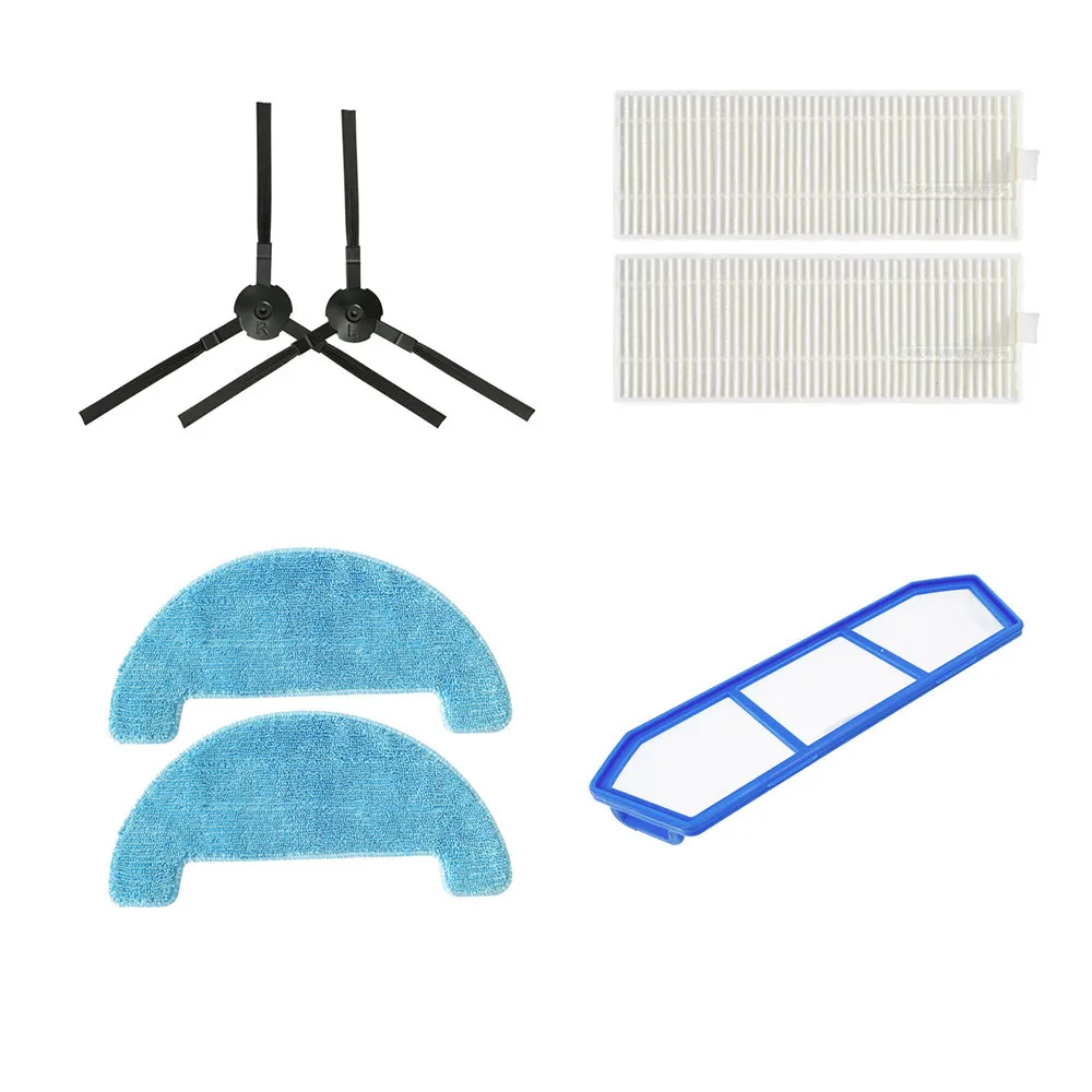 

6/7/12pcs Hepa Filter Screen/Side Brush/Mop Cloth Kits For 360 Smartai C50 G50 Robot Vacuum Cleaner Replacement Accessories