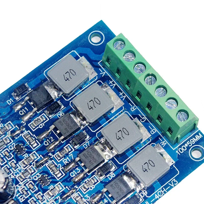 5 В-24 В 12 постоянного тока DMX512 декодер 1 А/1 3 А * 4 канала постоянный ток RGBW
