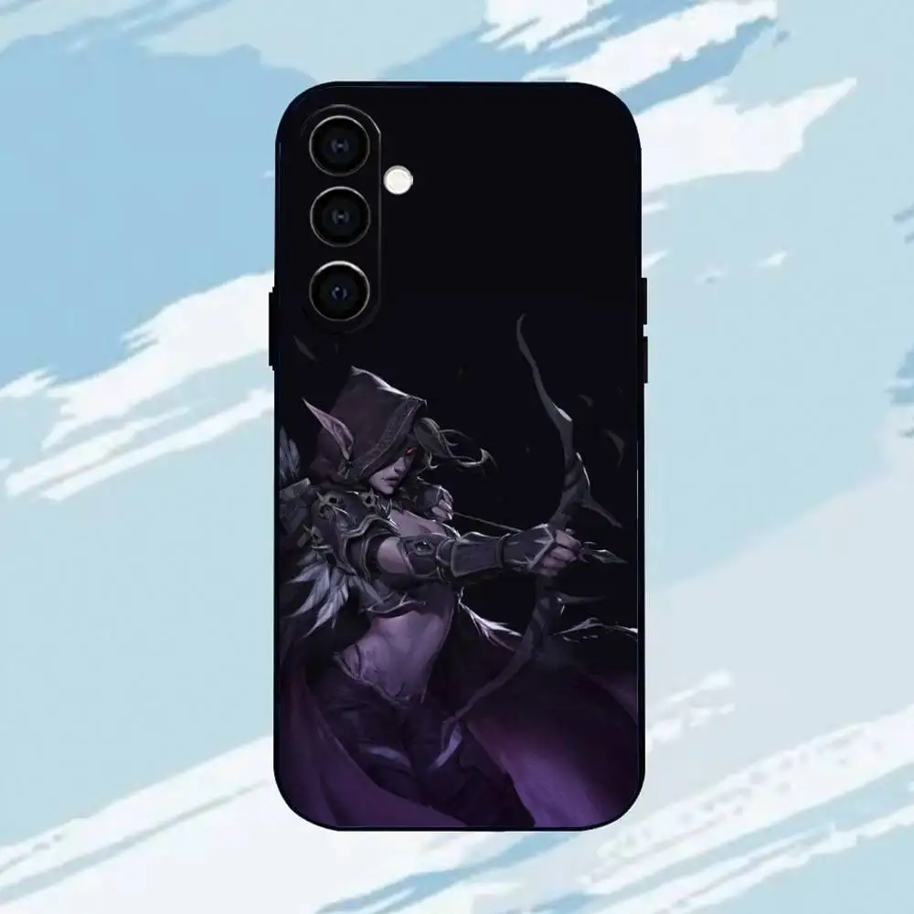 Фото Чехол для игрового телефона S-Sylvanas W-Windrunner, черный, силиконовый, мягкий, для Samsung Galaxy A73, A72, A71, A70, A53, №5