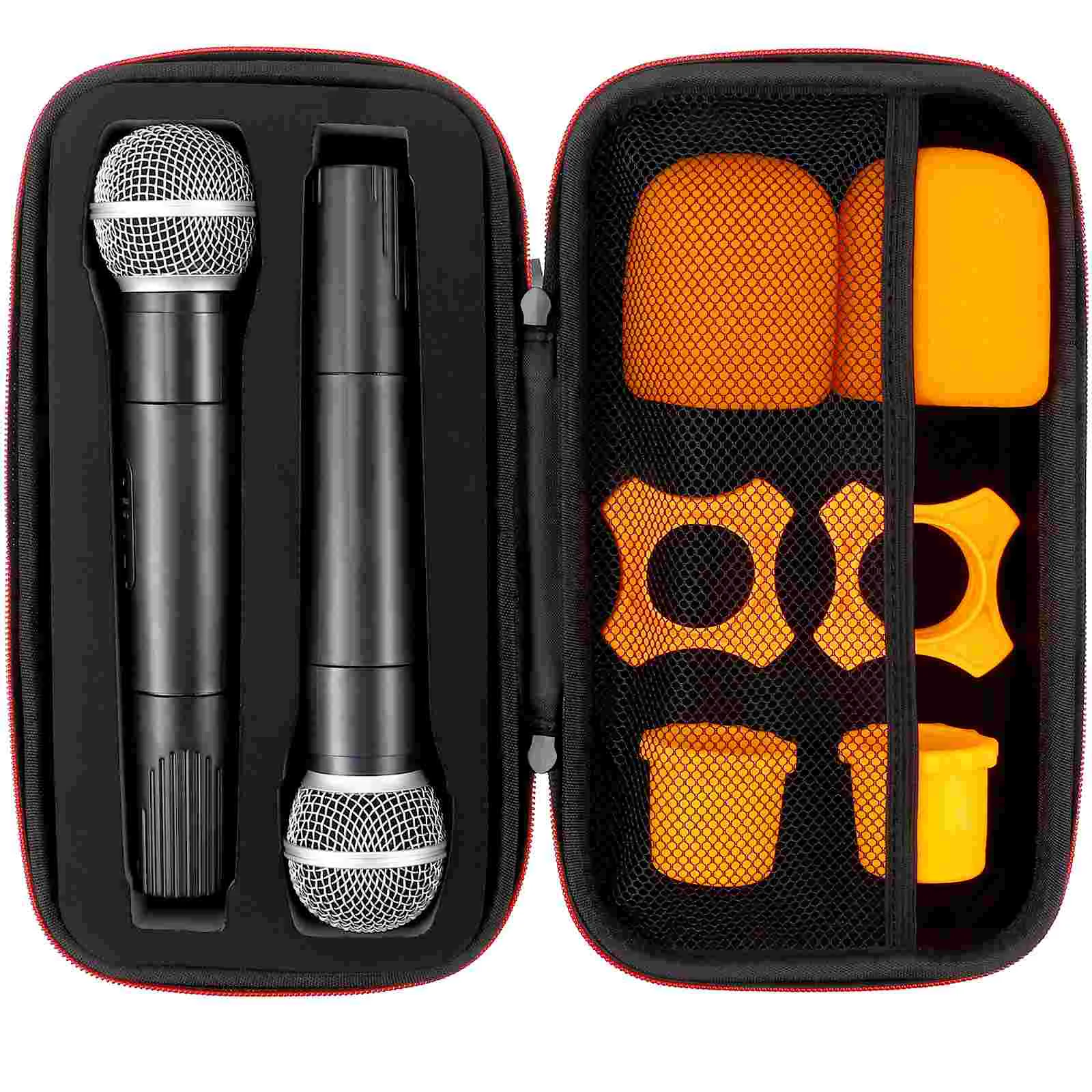 

Microphone Bag Wireless Microphones Sponge Zip Pouch Storage Carrying Case Zipper Eva Anti-shock Estuche Funda para
