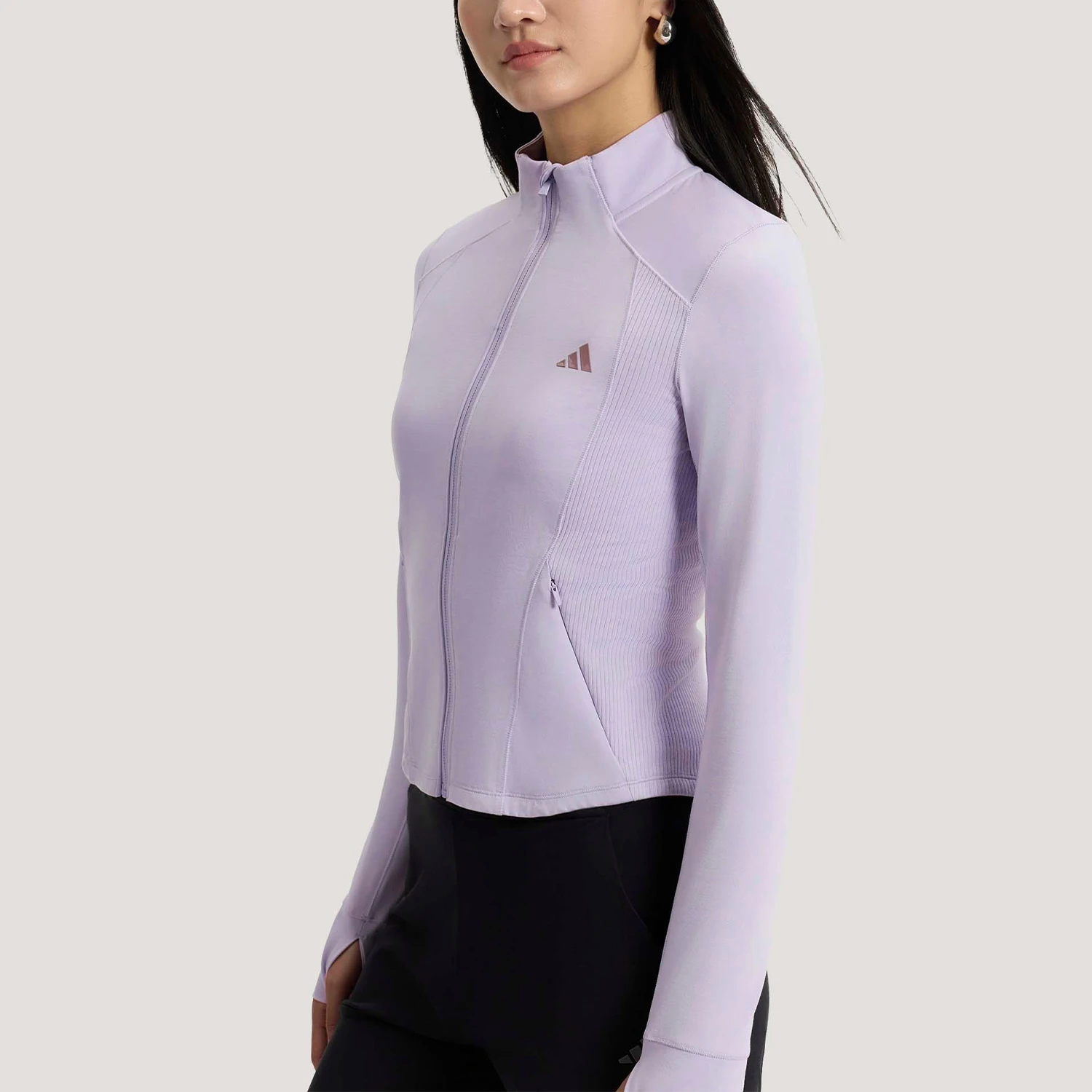 Фото Оригинальная женская трикотажная куртка Adidas SFL SLIM JKT KH2676 №1