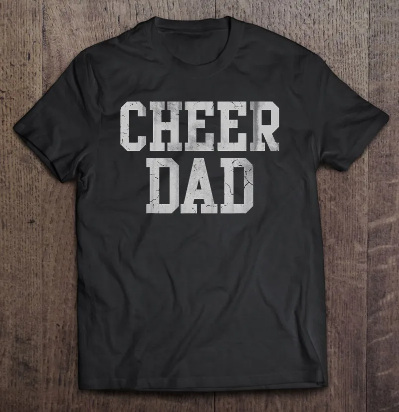 

Футболка мужская оверсайз, хлопковая тенниска, майка с принтом на день чирлидинга, с надписью «s Cheer Dad»