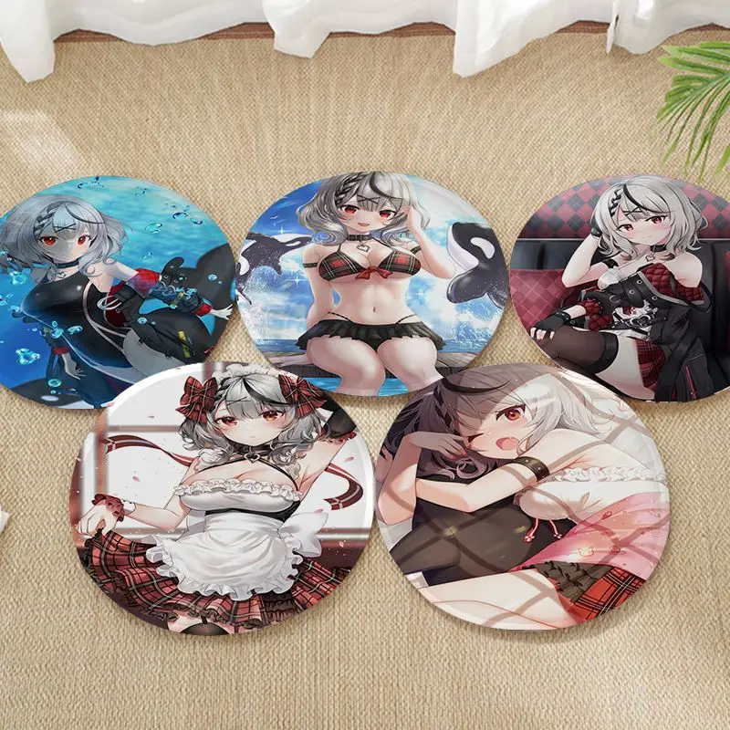 

Sakamata Chloe Round Plush Cushion Home Back Cushion Soft Comfortable 50x50cm Outdoor Garden Cushions