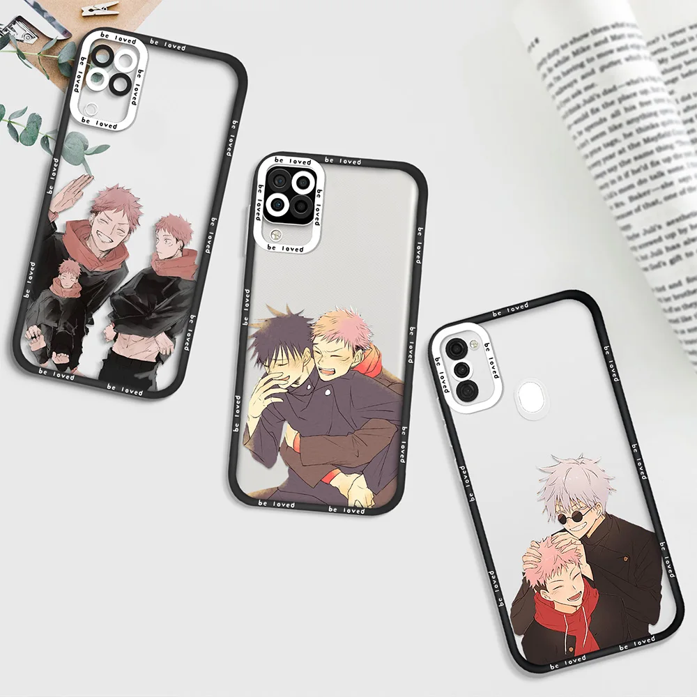 

Japan Anime Jujutsu Kaisen Clear Phone Case for Samsung A11 A12 A71 A21S A32 4G A52 A52S A53 5G A72 S22Ultra S22 Plus Back Cover