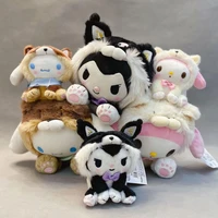 sanrio plush toys kuromi cosplay dog melody cinnamorol kawaii plush gift for kids birthday gifts room decoration girl doll