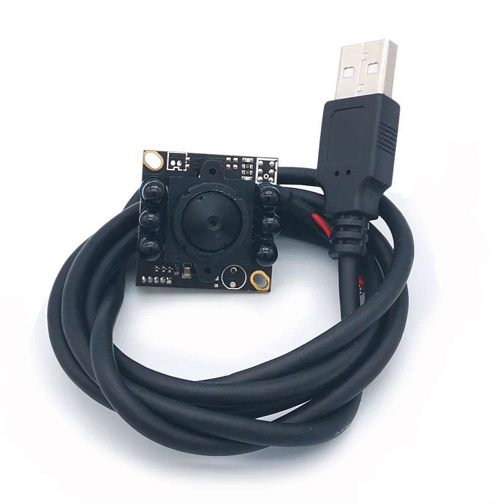 Фото Инфракрасный модуль камеры 1080P 720P OTG USB 28x28 мм с 6 светодиодами 940nm CCTV безопасность Usb UVC камера с функцией ночного видения Type-C №4