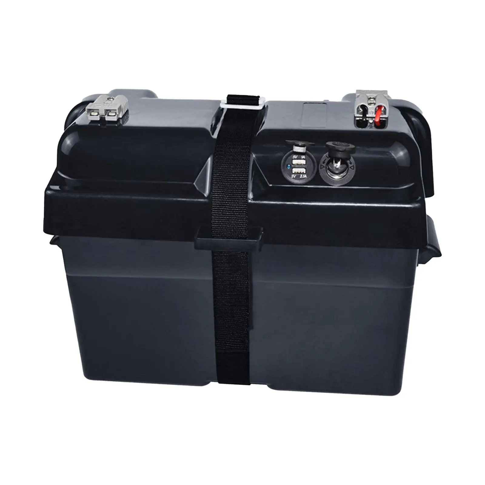 

Battery Box Holder with Strap Organizer for Trucks Motorcycles Trailer