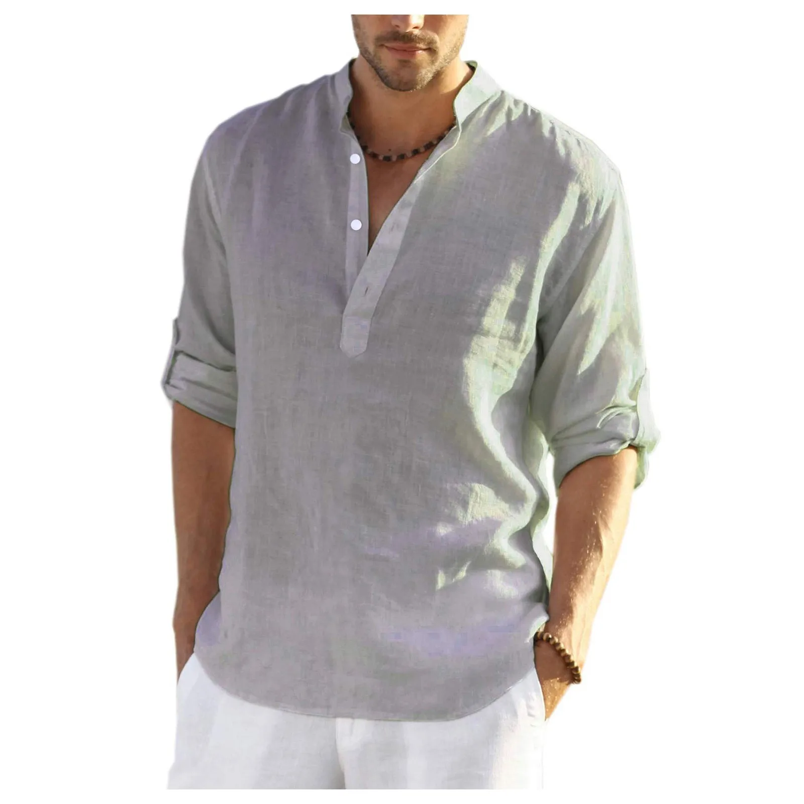 

2023 New Men's Fashion Blouse Cotton Linen Shirt Loose Tops Long Sleeve Tee Shirt Spring Autumn Street Casual Men's Shirts