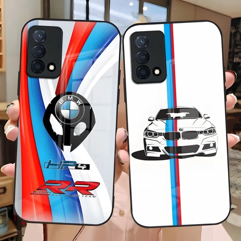 

Роскошный чехол на стекло для спортивной дрифтерной машины BMW для Oppo Find X3 X5 Pro Reno 6 7 A55 A57 A54 A93s A94 A92s A95 One Plus 8 9 7