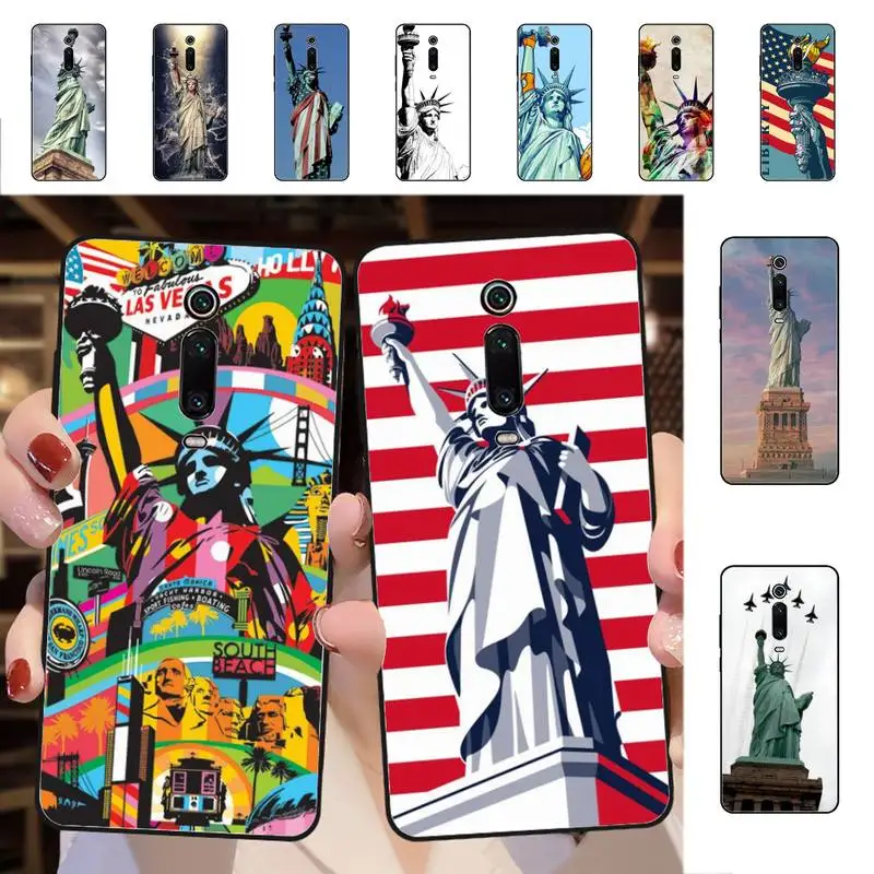 

Statue of Liberty Phone Case for Redmi 5 6 7 8 9 A 5plus K20 4X S2 GO 6 K30 pro