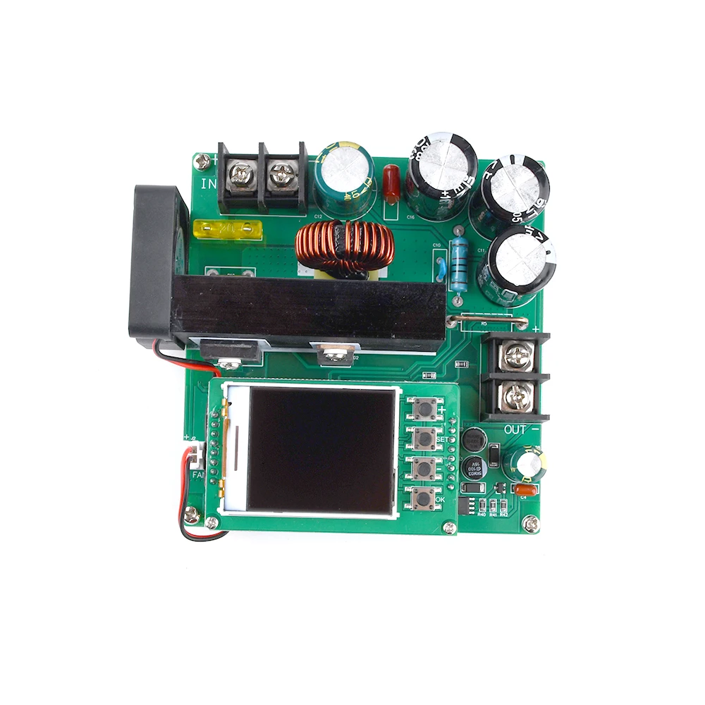 BST900W DC-DC Boost ЖК-дисплей Повышающий Модуль питания 8-60 В до 10-120 трансформатор