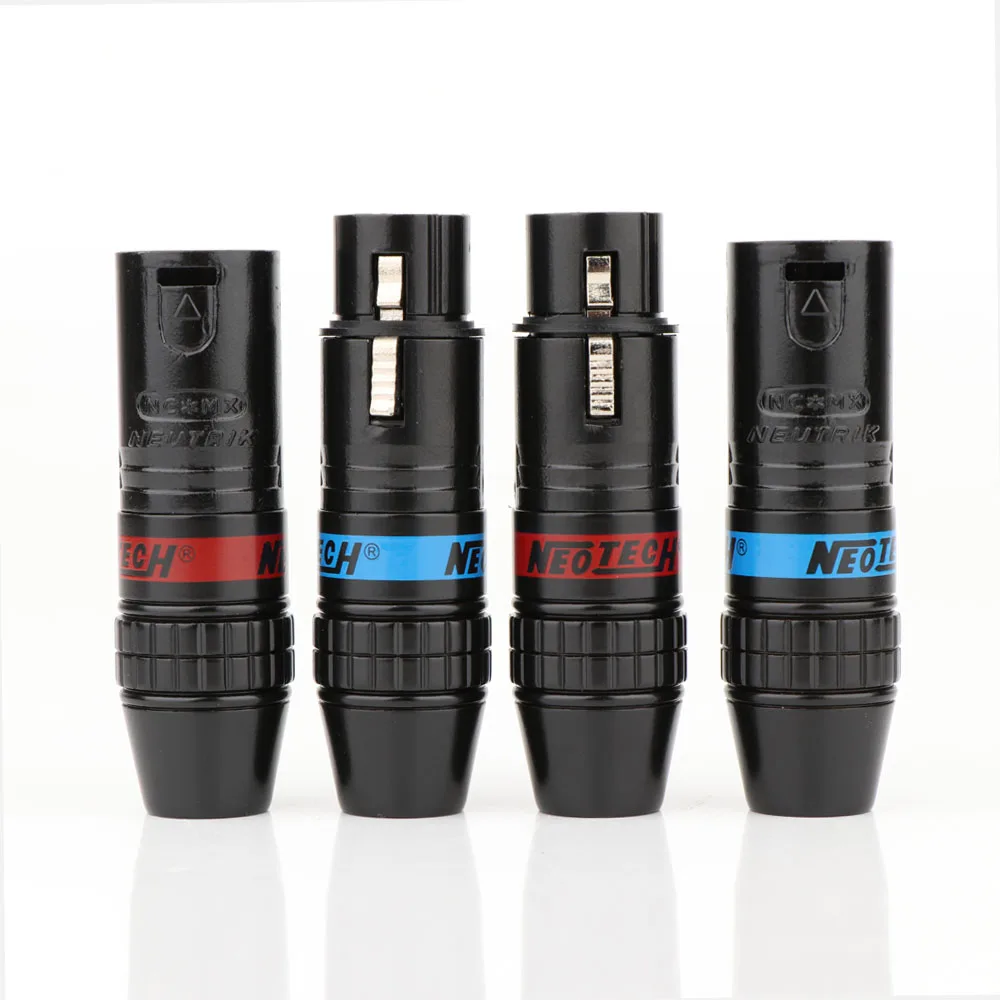 

4Pcs XR1812 NEO TECH XLR Plug 3Pin XLR Male to Female Extension Plug Audio Socket Audio Connector Adapter