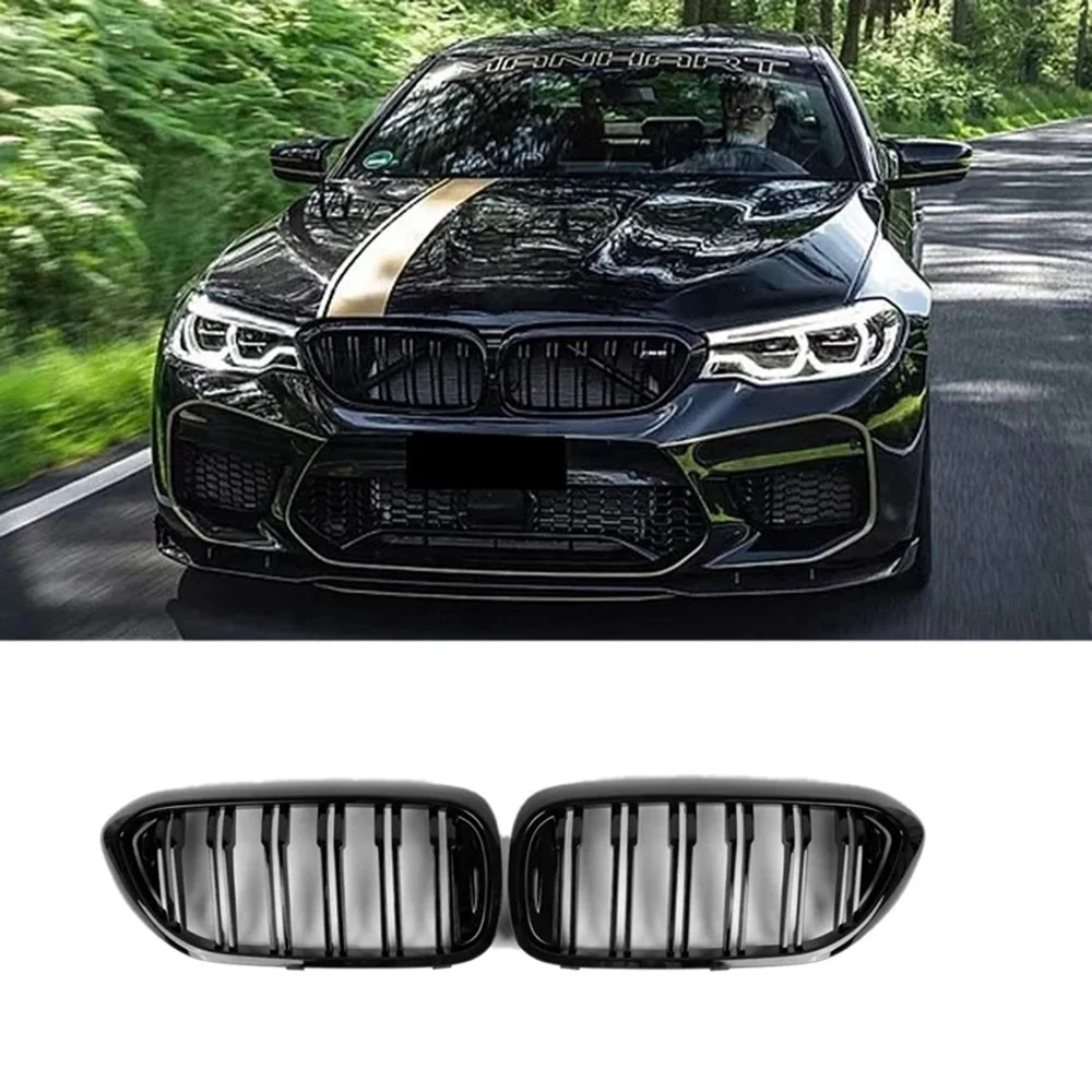 Автомобильный глянцевый черный Передний решетчатый гриль для BMW 5 серии G30 G31 G38 M5