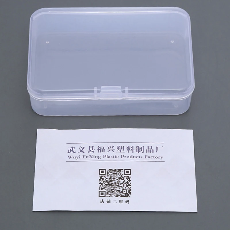 2 шт. прозрачная пластиковая коробка для хранения ювелирных изделий
