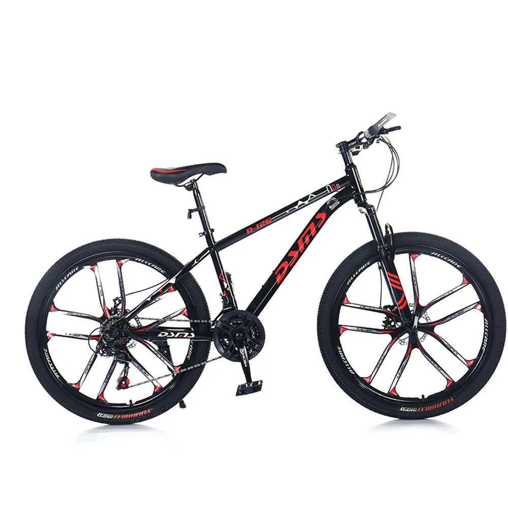 

26 Inches Bicycle Cross-Country Mountain Bike High Carbon Steel Frame Bold Shock Absorbing Front Fork And Dual Disc Brake