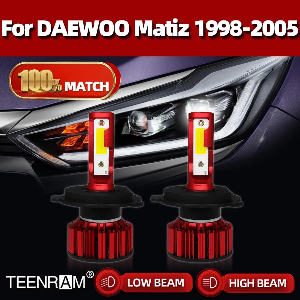 

120W Turbo LED Headlight Bulbs 20000LM Canbus Car Headlamps 6000K 12V For DAEWOO Matiz 1998 1999 2000 2001 2002 2003 2004 2005
