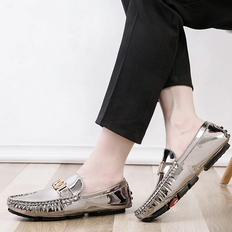 Мокасины мужские классические дышащие модные туфли для вождения повседневные