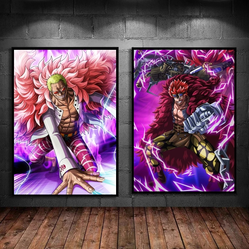 

Hot Anime Poster One Piece Donquixote Doflamingo Room Home Picture Print Wall Modular Painting Decorative Christmas Gifts