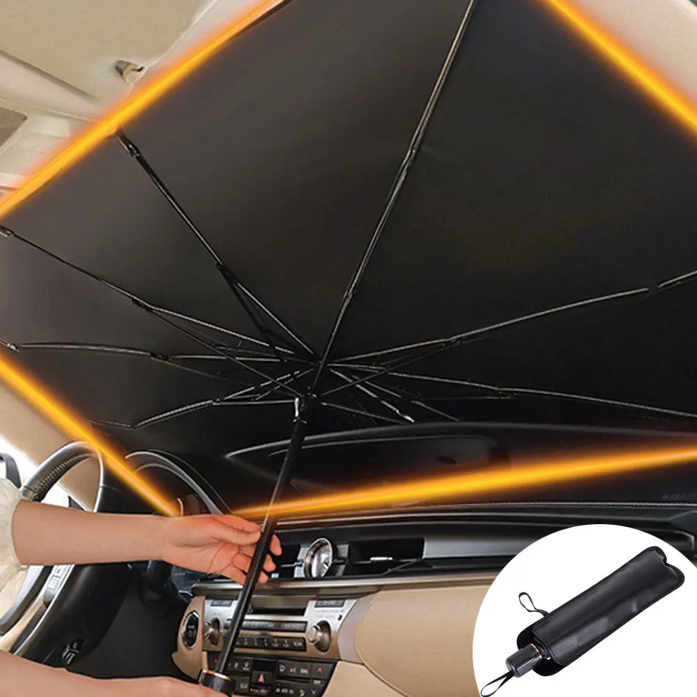 

Front Car For Sun Sun Shade Window Insulation Shading Umbrella Sunshade Protection Heat For Cloth Windshield Type Car Summer Car
