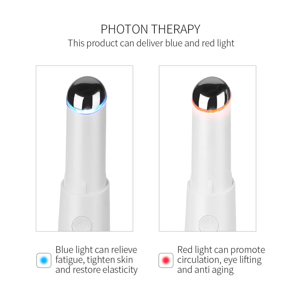 CkeyiN USB Электрический массажер для глаз ионная фотонная терапия удаление темных