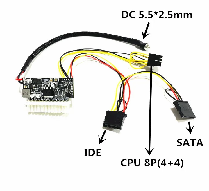 Блок питания Pico ATX с 16-24 в пост. Тока 19 200 Вт переключатель DC-DC 24pin MINI ITX DC ПК блок для