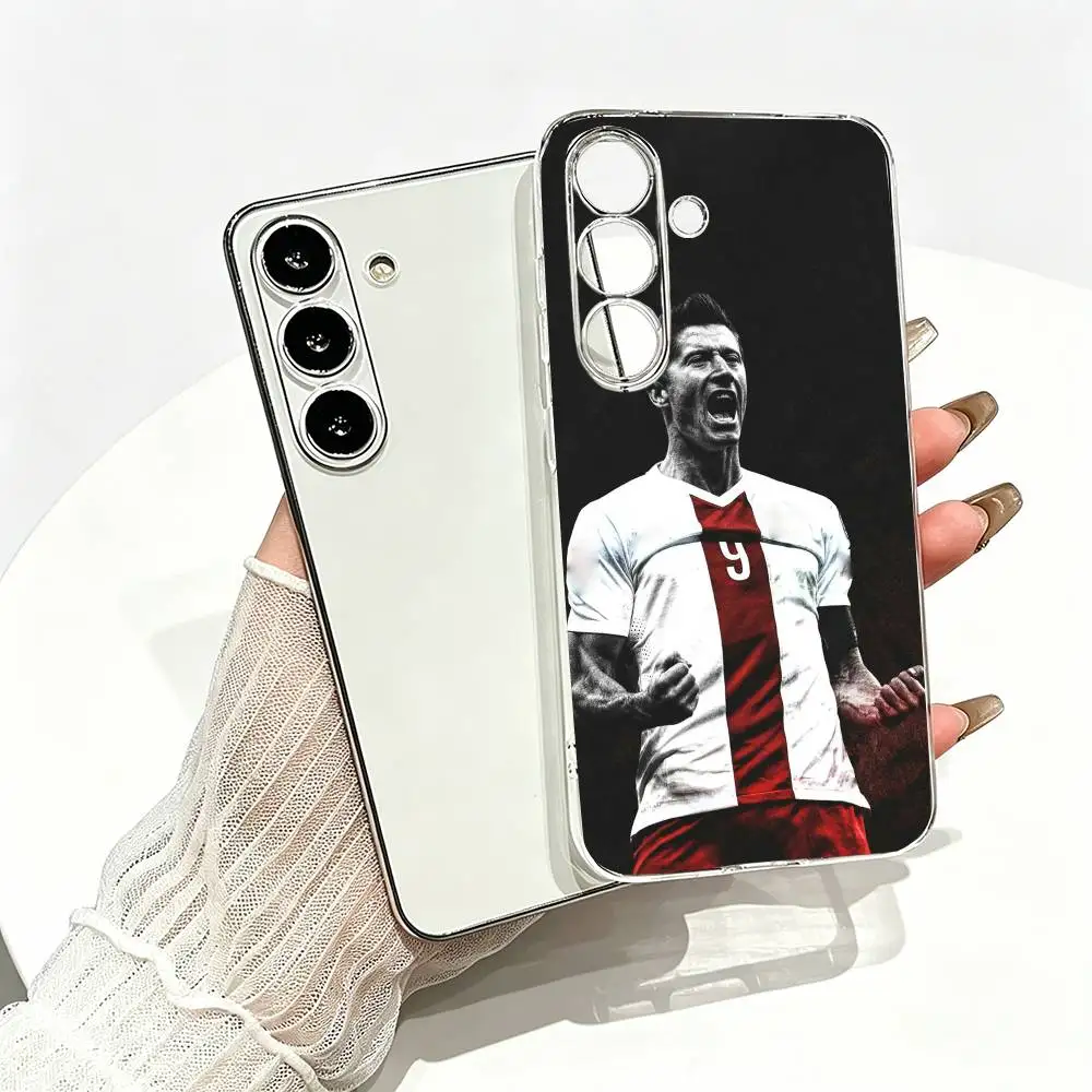 Фото Чехол для телефона Football R-Robert Lewandowski, прозрачный силиконовый мягкий чехол для Samsung A10,12,20,21S,30,31,40,50,51,52,70,71 №3
