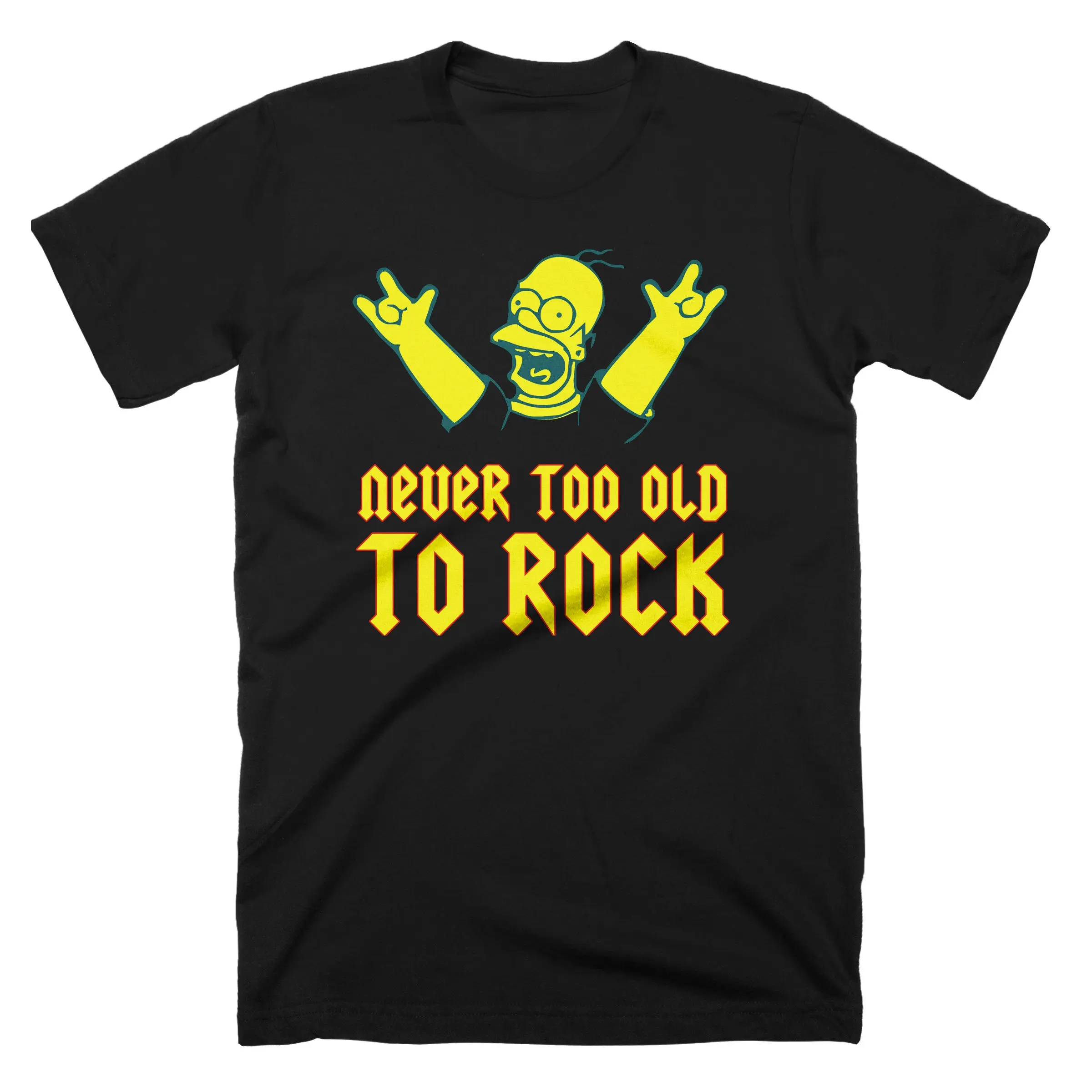 Забавная Мужская футболка Never To Old Rock на день рождения размер S 5 XL