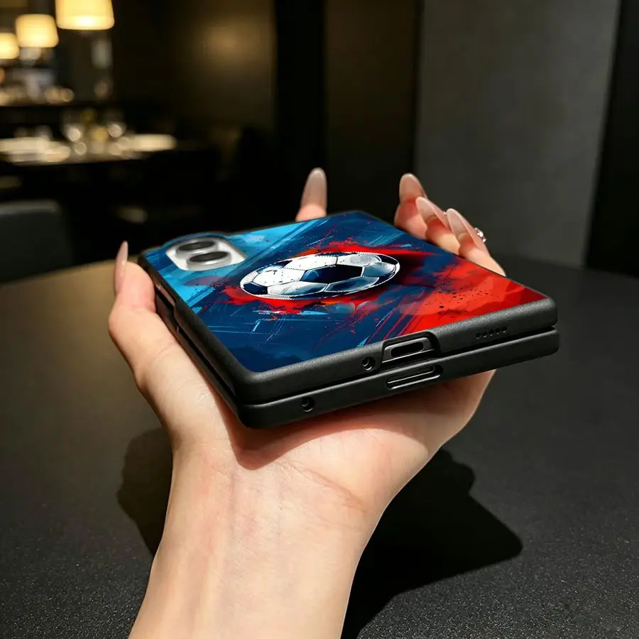 Чехол для телефона Samsung Galaxy Z Fold 8 Z Fold8 Wide ZFold Wide ZFold8 с мультяшным футбольным дизайном, роскошный чехол для телефона (art.: 3920dc840f48b) - 3920dc840f48b
