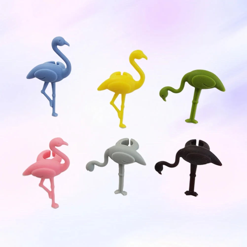 6 шт. маркеры для коктейлей напитков вечеринки цветные мартини очаровательный