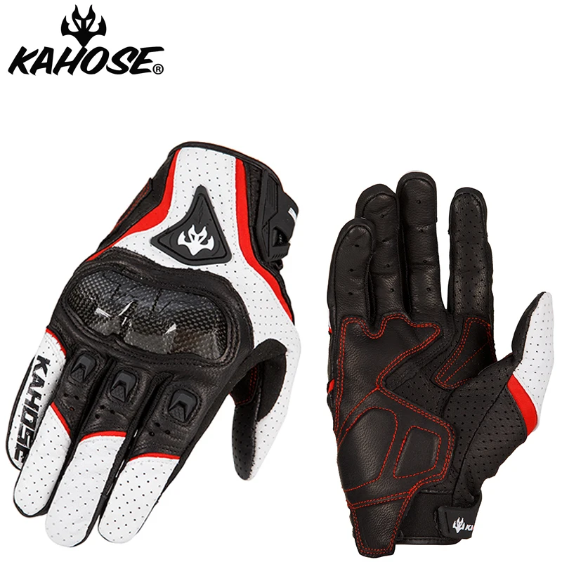 

Мотоциклетные гоночные перчатки KAHUOSE, кожаные дышащие, для езды на велосипеде, летние