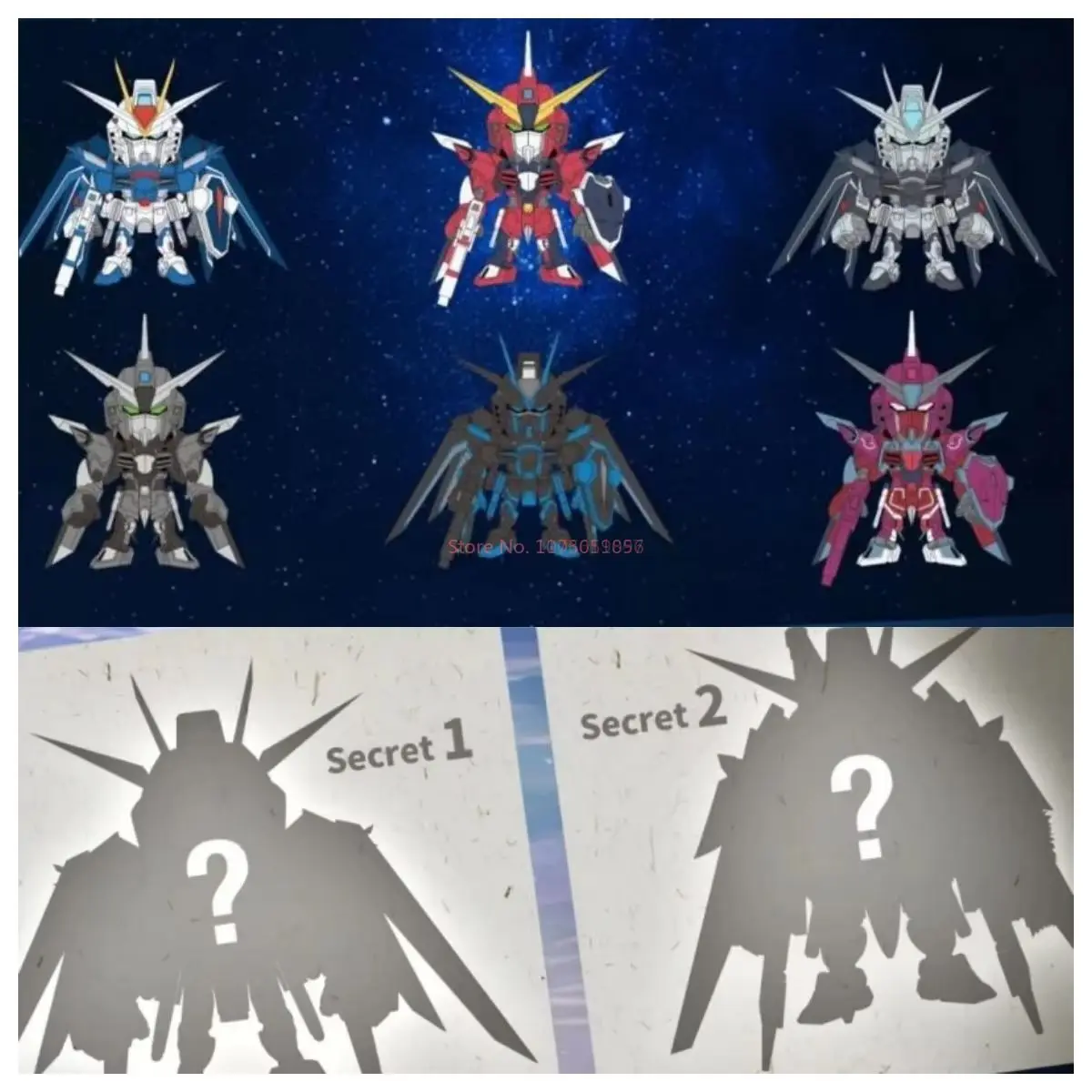 Фото Новинка в наличии Bandai Qmsvmini Gundam Seed Freedom And Justice Series слепая коробка модель орнамент подарок №5