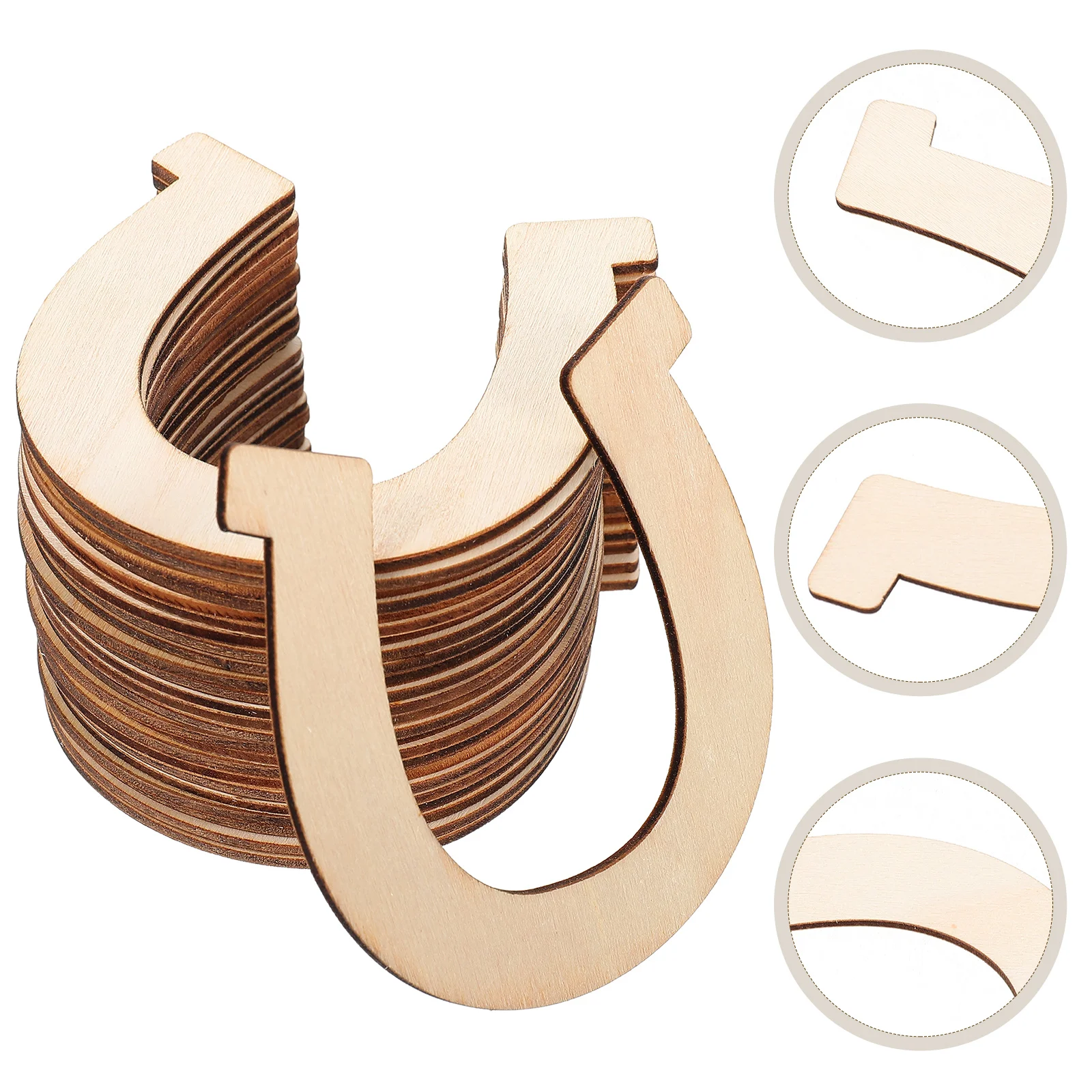 

Wood Unfinished Wooden Horseshoe Cutouts Slices Diy Horse Crafts Craft Graffiti Shapes Piece Chip Pieces Painting Embellishments